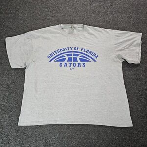 Vintage Nike Florida State Gators Shirt Men Xl Y2K Gray Center Swoosh 90s Y2k